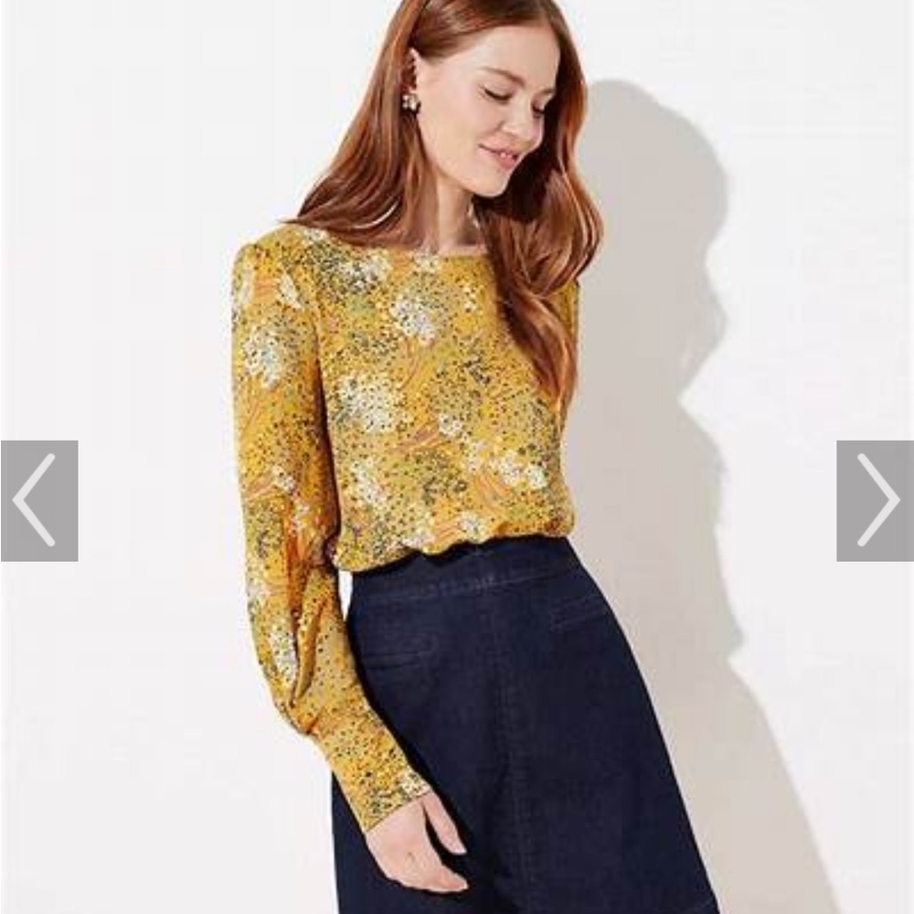 Loft floral blouse